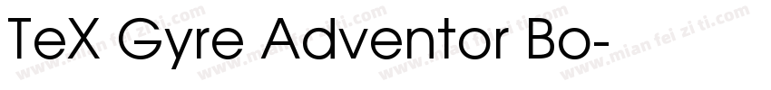 TeX Gyre Adventor Bo字体转换